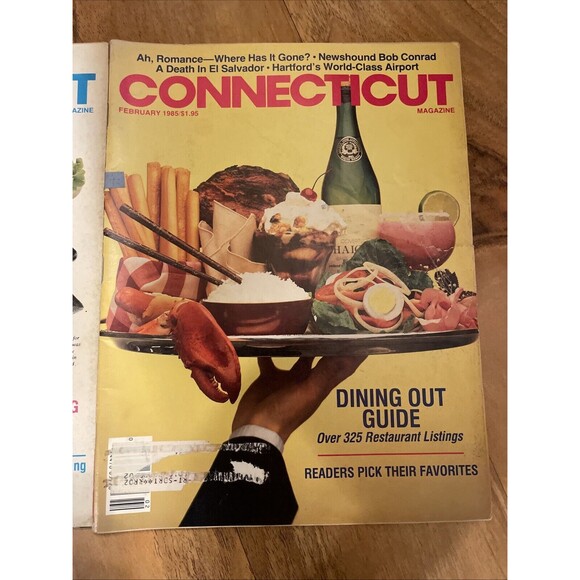 Connecticut Magazine Lot 2 Jan 1986 Feb 1985 Dining Guide History Advert… - Picture 2 of 7